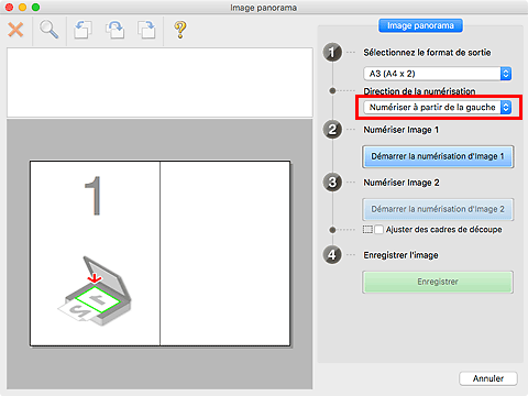 figure : fenêtre Image panorama